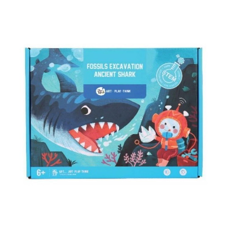 Tooky Toys prehistoric shark fossil excavation dig kit for kids