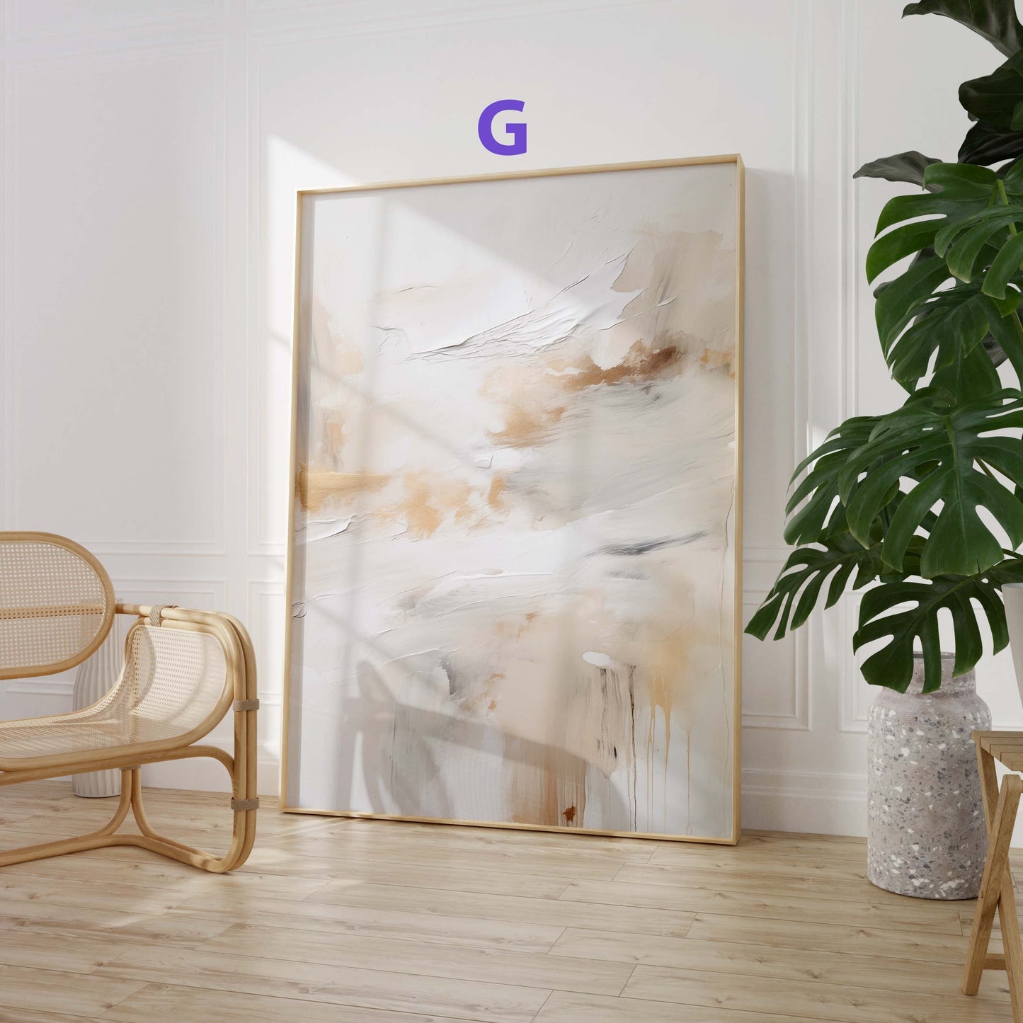 Abstrakte Beige Rosé Poster · Geschenkidee · Sanfte Texturkunst und Moderne Minimalistische Kompositionen · Dekoprint ohne Rahmen