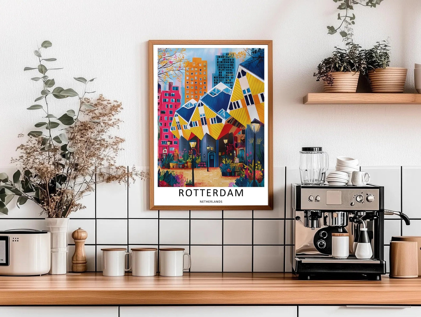 Rotterdam Poster Cube Houses Architectural Landmark Print