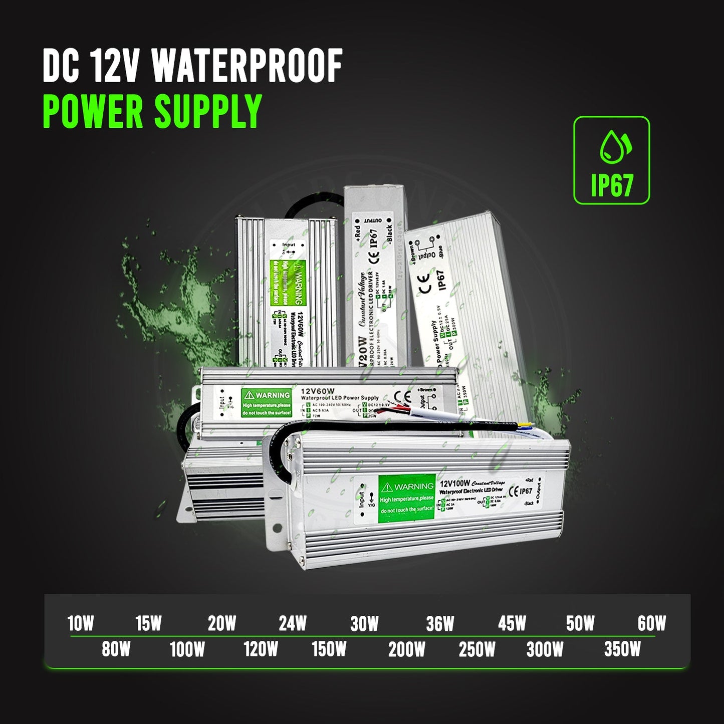 Transformer 12V DC LED Driver Power Supply~3360