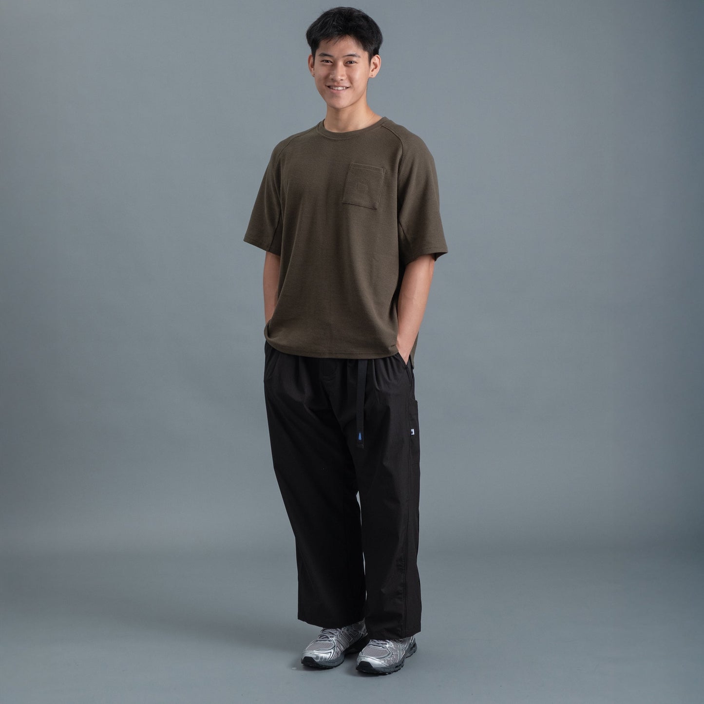 Panel Pants / Nylon - Black